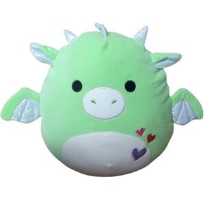 Squishmallow 11" Desmond The Green Dragon Plush Toy Valentines